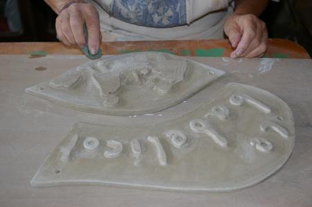 Travail plaque